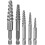 Screw extraction set, bolt extraction kit, extractor, handle, electric removal tool 5pcs 5