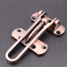 Large Thick Buckle Theft Chain Hotel Interior Door Lock Wooden Door Latch Door Buckle Furniture Hardware 1Pcs(Red Bronze)