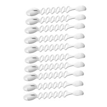 10pcs Christmas Garlands Ties Wreath Hanger Reusable-White