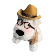 Dog Plush Keychain Toy Gift Stuffed Animal Doll for Bag Birthday Adults Kids