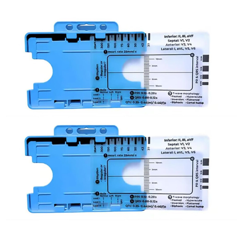 Electrocardiogram 7 Level Ruler Card For Accurate Measurements, Quick Assessments, Hospitals, Clinics, Educational Use 9412369525840