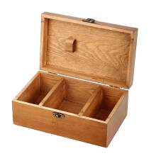 Sewing Box Wooden Wooden Sewing Box Empty Box Household Embroidery Accessories for Jewelry Cosmetic Retro Style Compact Multifunction Craft Box
