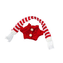 (10cm-12cm, sweater scarf) 15cm-17cm Plush Doll Clothes Plush Doll Accessories Dress up Stylish Cartoon sweater