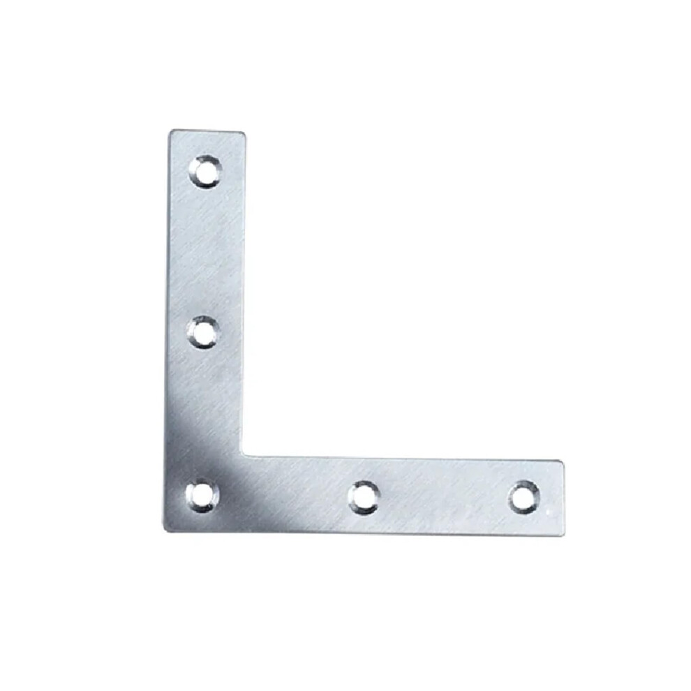 4Pcs Stainless Steel Angle Code L 90 Degrees Fixed Angle Iron Reinforcement Steel Sheet Support Furniture Hardware Fittings(60Mmx60mm) 9365049509794