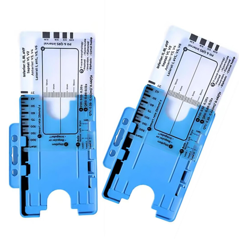 Hospital Electrocardiogram Analyzer 7 Level Ruler Card for Cardiologist Nurse Efficient Heart Data Reading