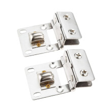 2Pcs Stainless Steel Wall Mount Cupboard Cabinet Glass Door Pivot Hinges Clamp for 58mm Thick Glass Shower Furniture Hinge Clip Hinges Hinges