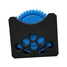 (4.8cmx4.8cmx0.8cm, black blue) Clicking Wheel Fidget Sensory Toy Bath Toys Coordination Novelty Sensory Fidget Click for Holiday Gift Learning