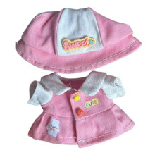 17cm Doll Clothes Soft Plush Doll Accessories Stylish with Hat Doll Clothing
