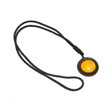 Pendant Necklace Round Crafts Flower Shape Jewelry for Gift Party Daily Wear Style G