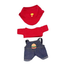 Doll Clothes with Hat Fashion Doll Dress up for 17cm Pendant Doll Decor