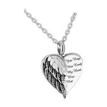 Cremation Urn Necklace Memorial Gift Ash Holder Charms for Pets Human Ash
