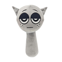 (15cmx8cmx25cm, Gray) Cute Stuffed Animal Cartoon Comfortable Plush Toy for Boys Girls Family Kids Gray