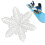 Generico Snowboard Stomp Pad, Snowflake Shape, AntiSlip, Raised Design, White 1