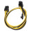 6Pcs GPU Power Kabel PCIE 6Pin zu 8Pin Stecker auf 10