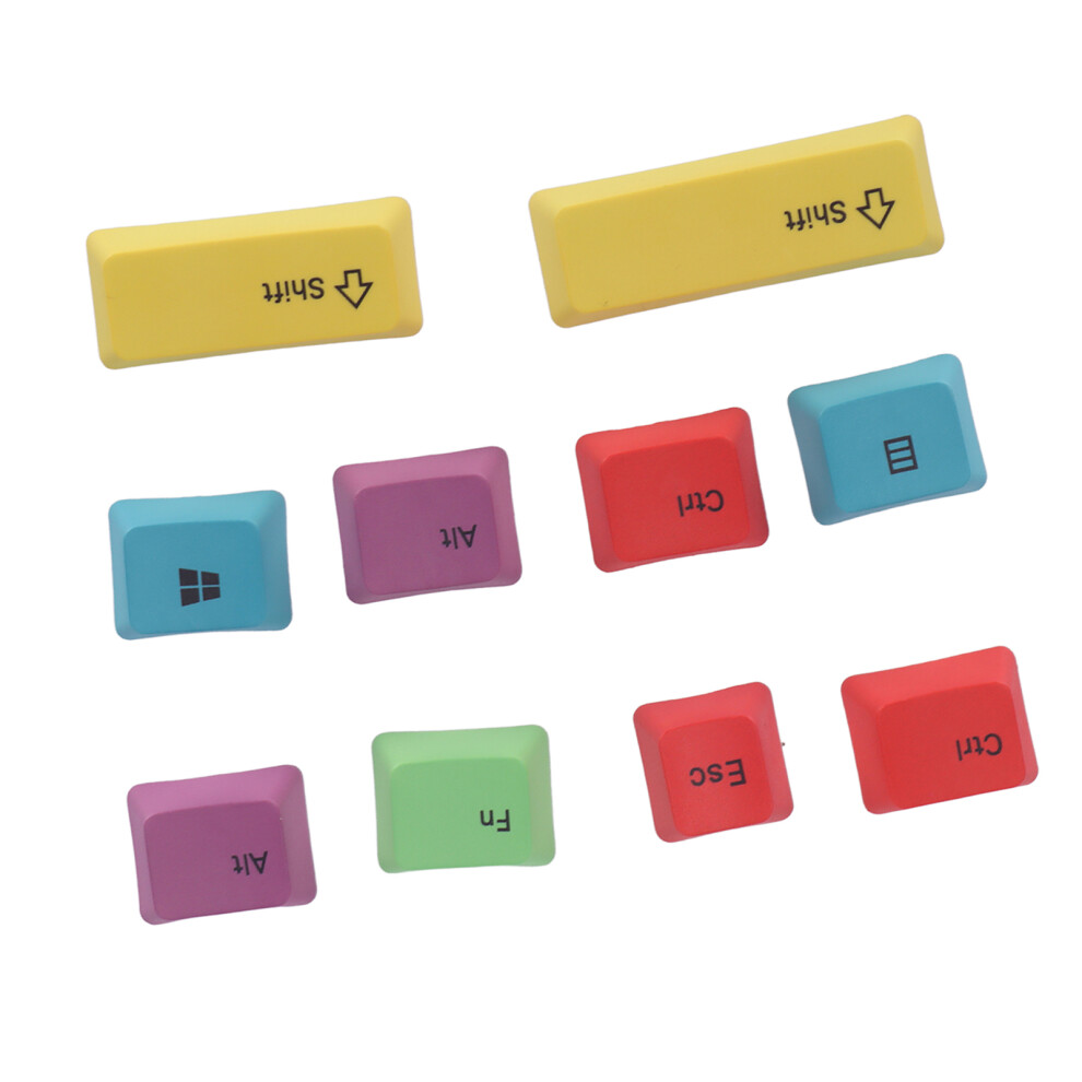 10 Stã¼Ck Pbt-Tastenkappen, 10 Tasten, 8141948396793