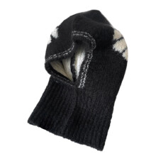 Chapeau tricoté Unique unisexe, chapeau d'hiver, pull-Noir