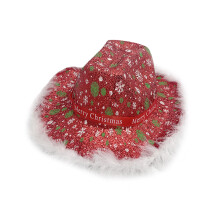 Chapeau Jazzy de noël scintillant, Costume-Plume d'arbre de Noël