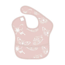 (Pink butterfly (ruffled bib)) Summer waterproof bibs for children, thin, soft, easy to wash, drool bibs for 1-4 year olds, baby bibs.