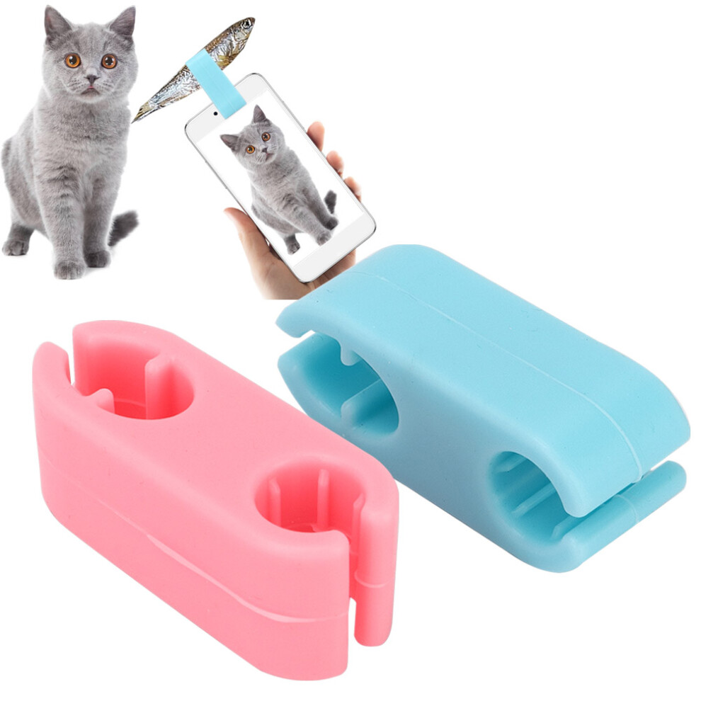 2 Stã¼Cke Silikon Pet Selfie Clip Hund Katze 8141948404726
