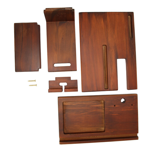 Telefon-Dockingstation, Holz, multifunktional, 1