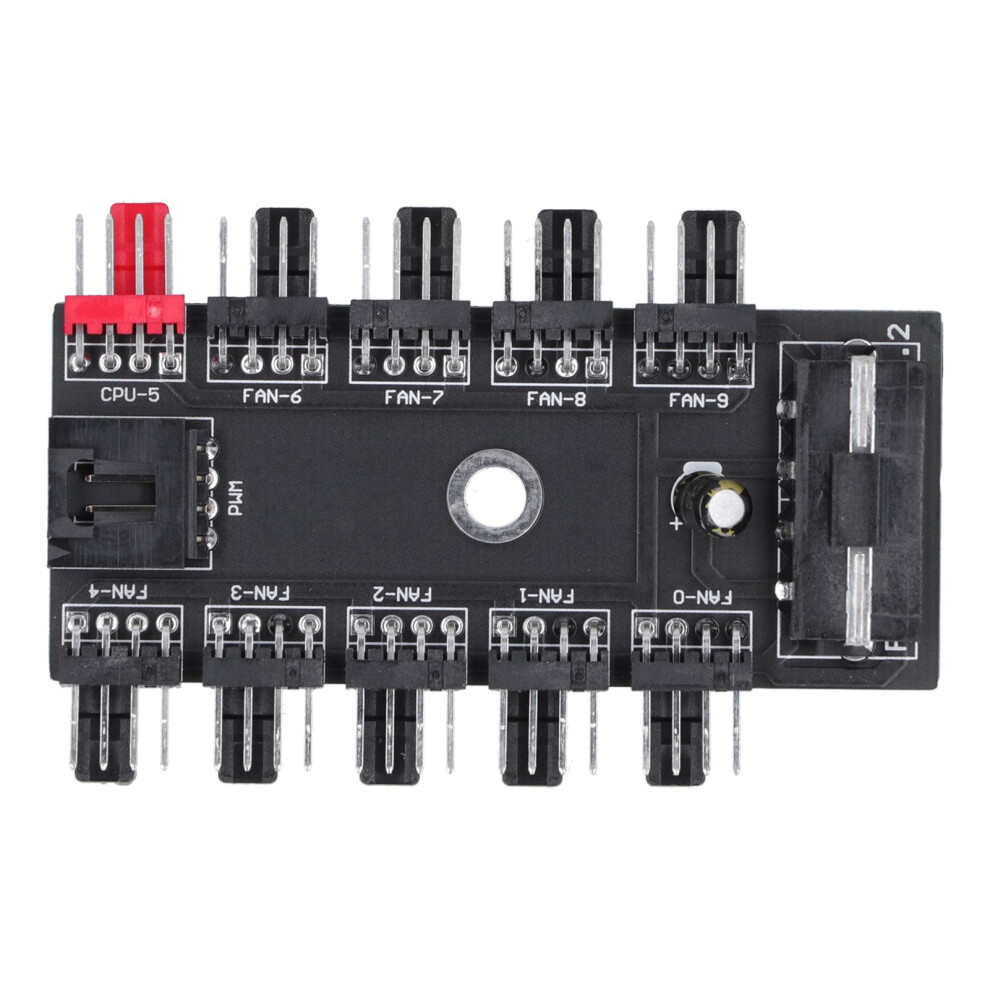 Chassis Fan Hub 4Pin Interface 10 ÂWay Splitter 8141948394133