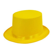 Chapeau de poêle avec ruban pour femmes et hommes-jaune