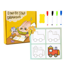 Dry erase activity book, preschool learning workbook for learning S