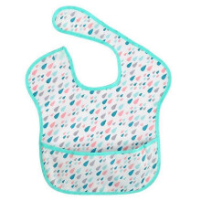 (Little Raindrops (Rough-textured Bib)) Summer waterproof bibs for children, thin, soft, easy to wash, drool bibs for 1-4 year olds, baby bibs.