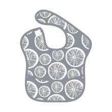 ((Gray) Lemon (Rough Bib)) Summer waterproof bibs for children, thin, soft, easy to wash, drool bibs for 1-4 year olds, baby bibs.
