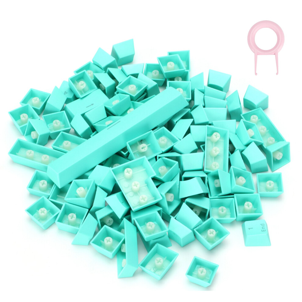 Pbt-Tastenkappen, Ergonomisches Design, Cyan 8141948395291
