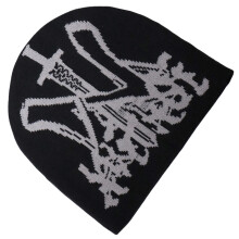 Chapeau de pull en Crochet, chapeau Hiphop en Jacquard pour-Noir