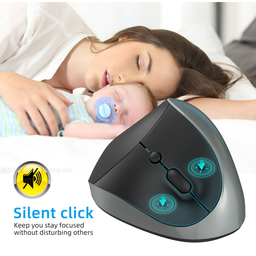 Kabellose Vertikale Maus, 2,4 Ghz, Prã¤Zise 8141948411908