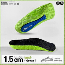 (1.5cm, green) Orthopedic High Pads 2.0, The Innovative Height Increasing Insoles with Arch Support for Enhanced Comfort and Stability