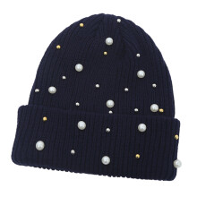 Chapeau d'embellissement de perles pour femmes, coupe-vent,-Bleu