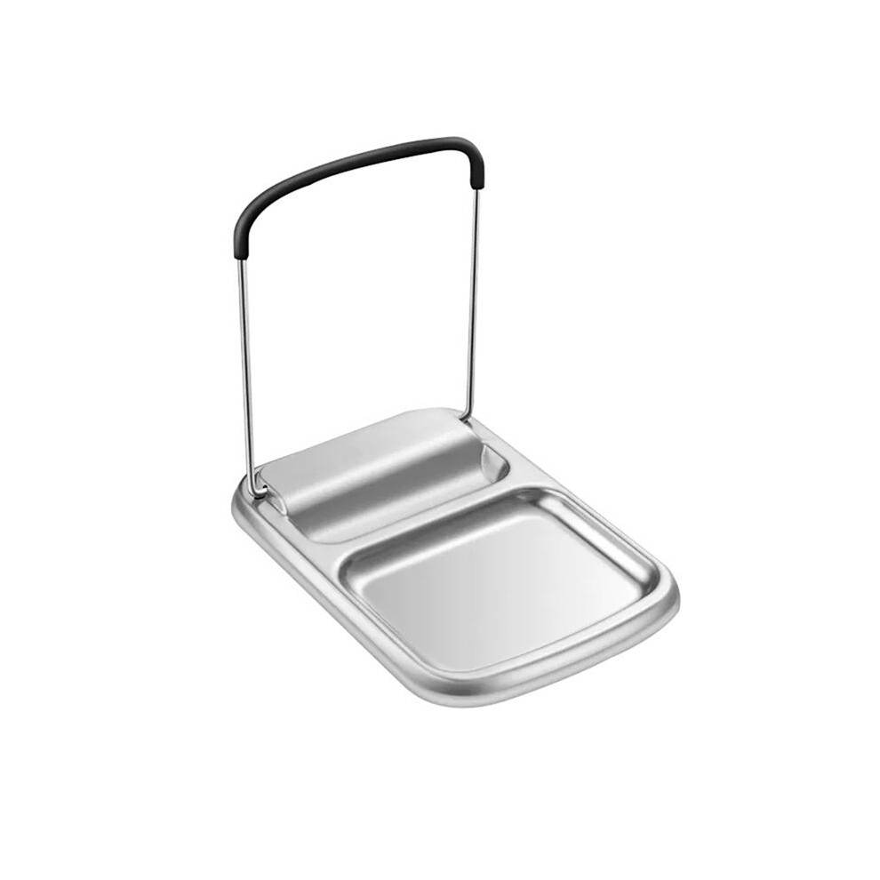 Cooking Spoon Rest With Lid Holder, Kitchen Utensil Rest With Drip Pad,Countertop Organiser Rack For Ladles, Tongs 6131667512200