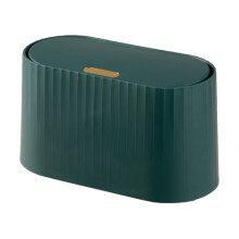 Poubelle de bureau facile à nettoyer avec couvercle à pression, conteneur à déchets robuste en polypropylène pour la maison, le bureau et la