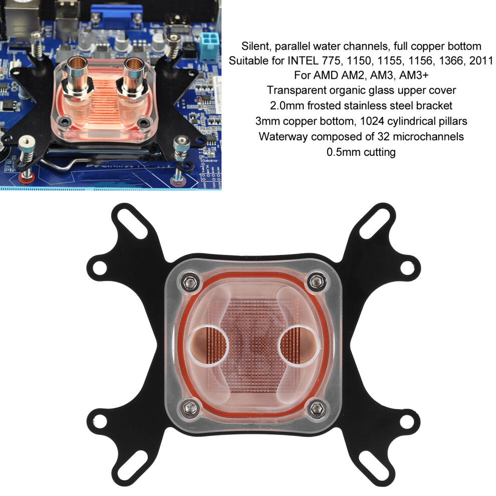 Cpu-Wasserkã¼Hlblock, Transparente Abdeckung Fã¼R 8141948393839