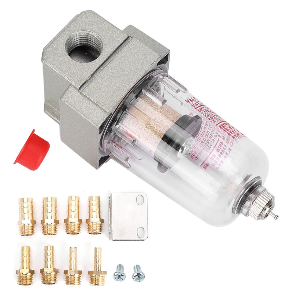 Air Compressor Filter 4 Pneumatic Systems, Water Wet Separator W/ Aluminum Alloy Oil Water Separator, Copper Filter Element 4 Enhanced Durability 9139052836235