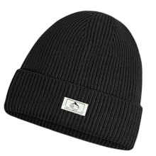 Chapeau cagoule populaire tricoté, bonnet pour hommes,-Noir
