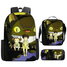 (crossbody bag) Miyazaki Hayao's Totoro cartoon backpack, children's shoulder bag, crossbody bag, pencil case, printed computer bag
