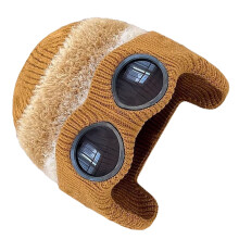 Chapeau de voyage pour le ski et la neige,-couleur caramel