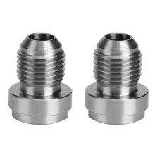 Mannelijke slangnippel voor aangepaste vloeistofleidingen, 37 graden flare fitting, lasnippel met machinaal bewerkte aluminium afwerking, 10AN flare