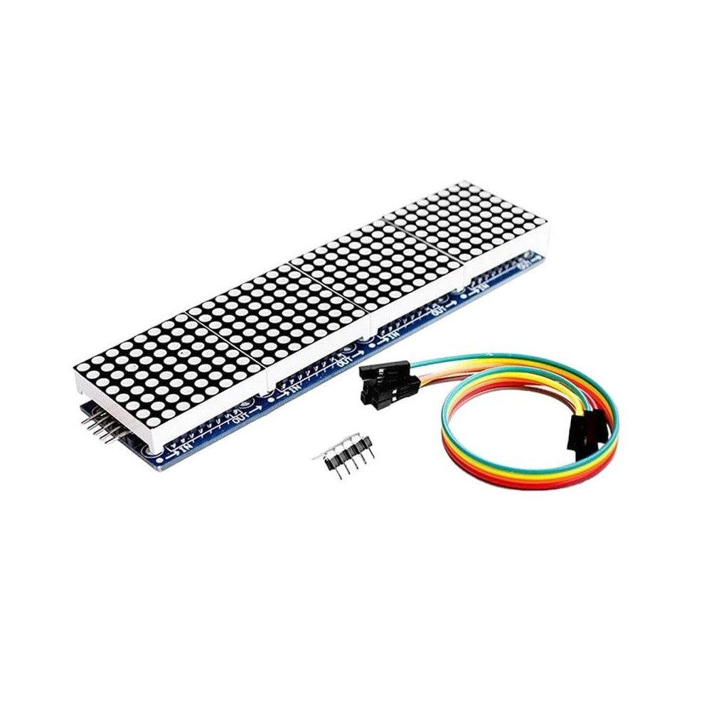 Max7219 Dot Matrix Module Microcontroller 4 In One Display With 5P Line 4 In 1 For Red/Green Accessories 9412369527110