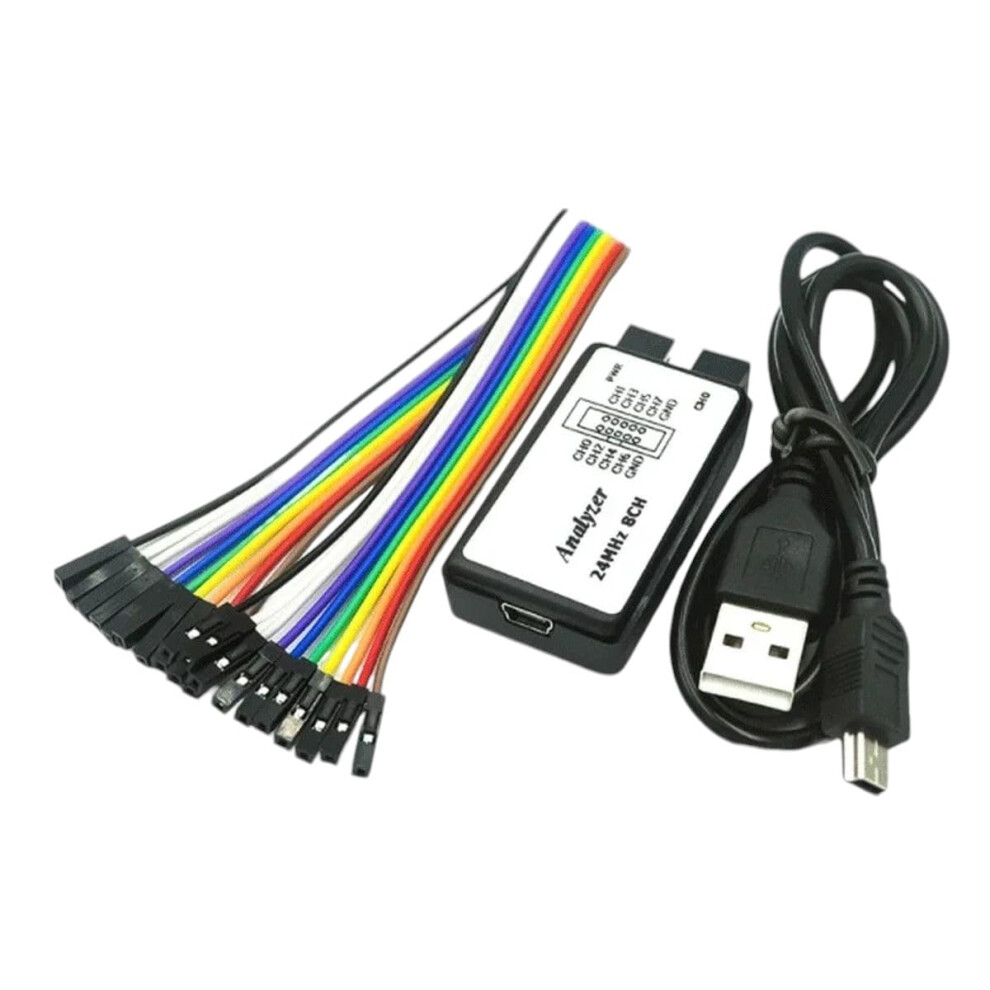 Usb Logic Analyzer 24Mhz 8 Channel 24M/Seconds Logic Analyzer Debugger For Arm Fpga Logic Analyzer Logic 24M 8Ch 9189345732218