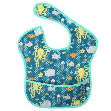 (Baby Octopus (Spiky Bib)) Summer waterproof bibs for children, thin, soft, easy to wash, drool bibs for 1-4 year olds, baby bibs.