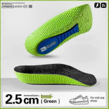 (2.5cm, green) Orthopedic High Pads 2.0, The Innovative Height Increasing Insoles with Arch Support for Enhanced Comfort and Stability