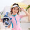 Fullface snorkel for , snorkeling with 180degree panoramic view, antifog function, foldable, dry tops 5