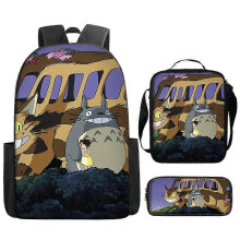 (crossbody bag) Miyazaki Hayao's Totoro cartoon backpack, children's shoulder bag, crossbody bag, pencil case, printed computer bag