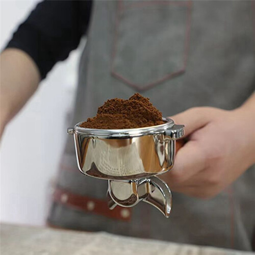 58MM Single Spout Split Coffee Portafilter Filter Holder for EXPOBAR E61 Brewing  Replacement Basket Cafe Accessory 1