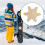 Snowboard Stomp Pad, Snowflake Shape, AntiSlip, Raised Design, Snowboarding Gripboard Control 3